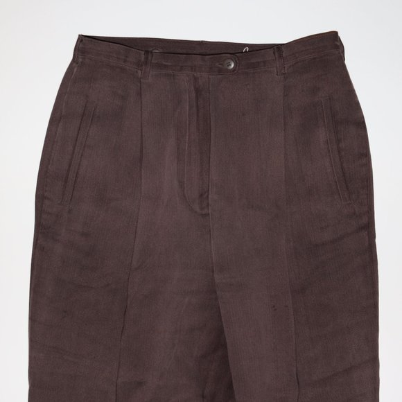 Cypress Groove Silk Pleated Pants w28x26 Inseam - Picture 2 of 10